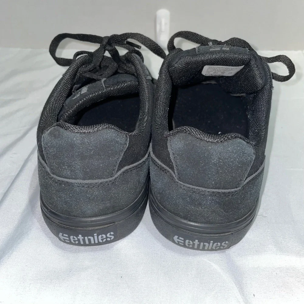 Etnies Rebel Mens Black Skate Shoes Low Top Sneakers ETF22MVL040G-1 Size 7.5